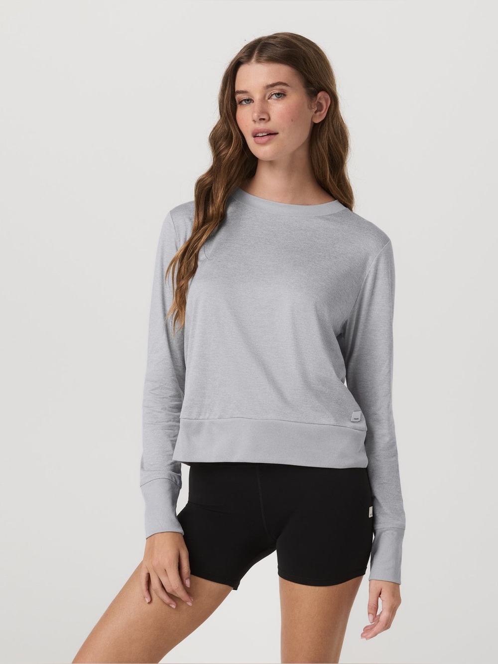 Vuori Daydream Crew Light Heather Grey Medium